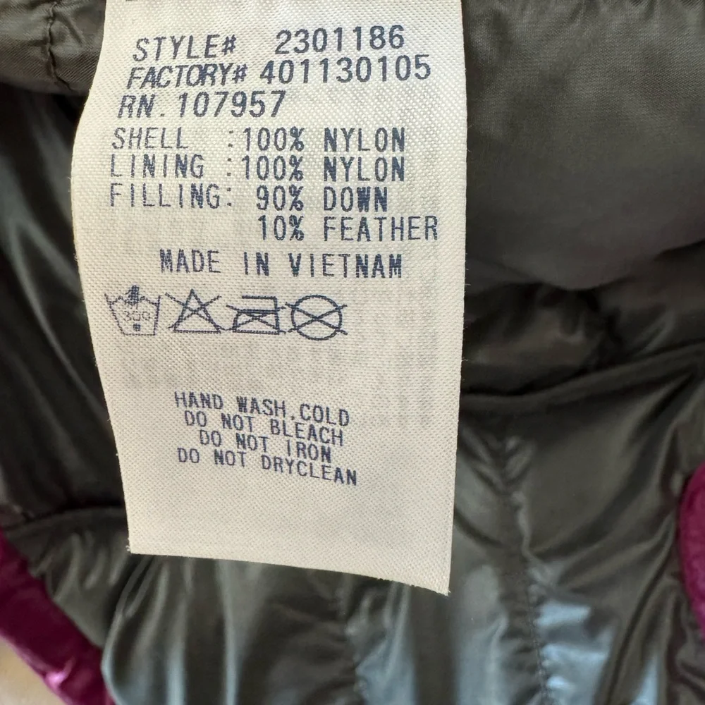 Montbell Women's Purple Puffer Jacket - Picture 4 of 11
